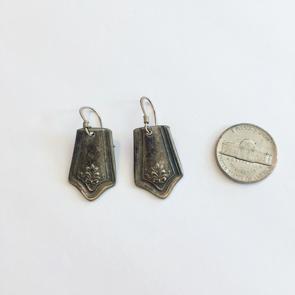 VINTAGE Spoon Earrings Dangly - Picture 3 of 4
